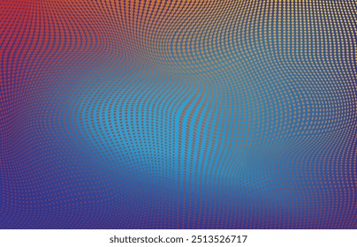 Fondo de Vector de ondas de punto de color mixto  