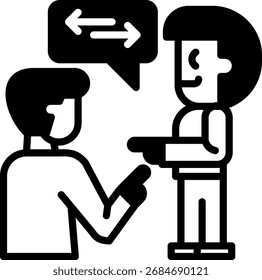 Mixed Communication Icon Vector Illustration
