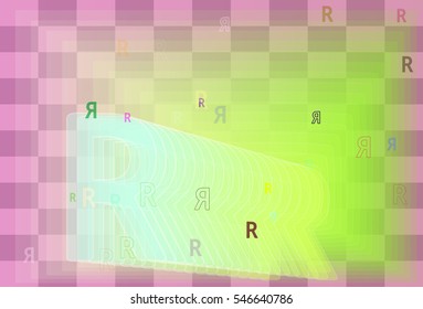 mixed communication into Alphabet R, slide with complex edge