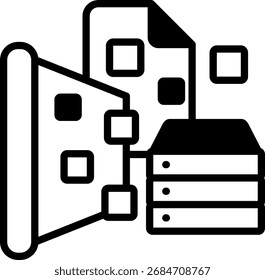 Mixed Data Visualization Icon Vector Illustration