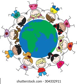 mixed ethnic children