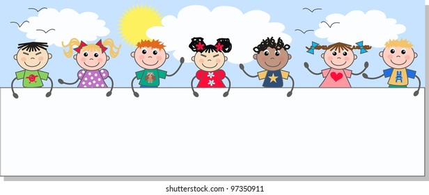 mixed ethnic children