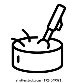 Mixed food icon. Outline mixed food vector icon for web design isolated on white background