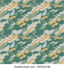 Mixed Forest Digital Camouflage.
Seamless pattern.