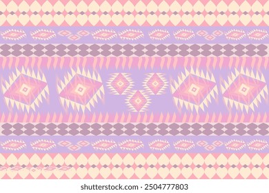 Mixed geometric shape form a beautiful pattern on pastel background,