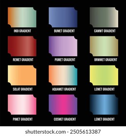 Mixed Gradient Swatches For Digital Art Work 