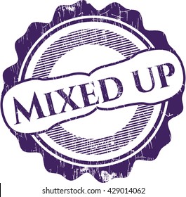 Mixed up grunge stamp