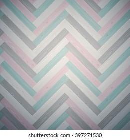 Mixed herringbone parquet floor texture. Editable vector pattern in swatches.