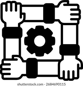 Mixed Human Management Icon Vector Illustration
