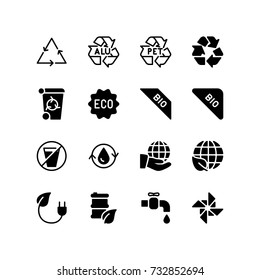 Mixed icon of nature and clean environment
