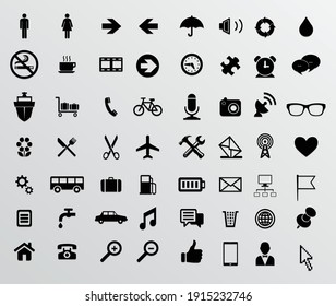Mixed Icon Set.Kann für Web, Print und Mobile verwendet werden