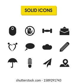 Mixed icons set with cloud, family and sport elements. Set of mixed icons and origami concept. Editable vector elements for logo app UI design.