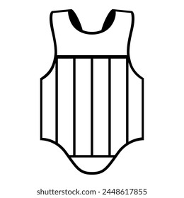 Mixed martial arts equipment: boxing vest icon