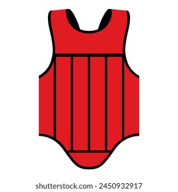 Mixed martial arts equipment: boxing vest icon