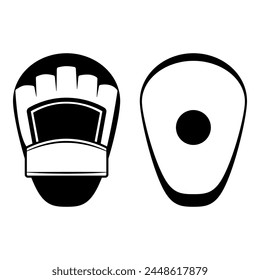 Mixed martial arts equipment: focus mitts icon