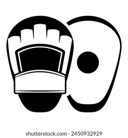Mixed martial arts equipment: focus mitts icon
