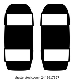 Mixed martial arts equipment: leg guard icon