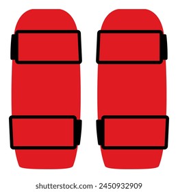 Mixed martial arts equipment: leg guard icon