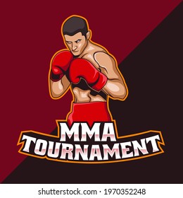 Mixed Martial Arts men logo