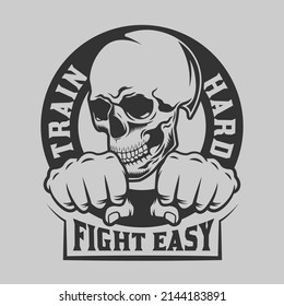 mixed martial arts punching fist fighter mma motivation design