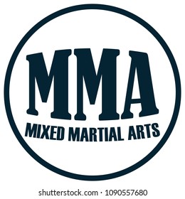 Mixed Martial Arts Sign Stock Vector (Royalty Free) 1090557680 ...