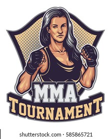 Mixed Martial Arts women logo