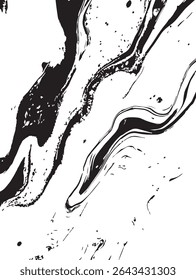 Mixed Media Abstract Texture with Ink and Paint for Artistic, Expressive, or Grunge Designs