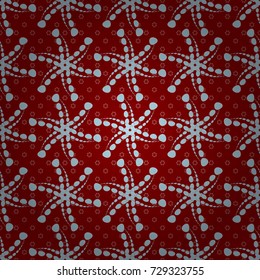 Mixed media artwork for textiles, fabrics, souvenirs, packaging and greeting cards. Imprints floral seamless pattern. Abstract vector digital stylized red, blue and beige picture.