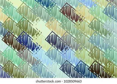 Mixed or mutiple shapes abstract hand drawn background, texture or backdrop. Cartoon style vector.