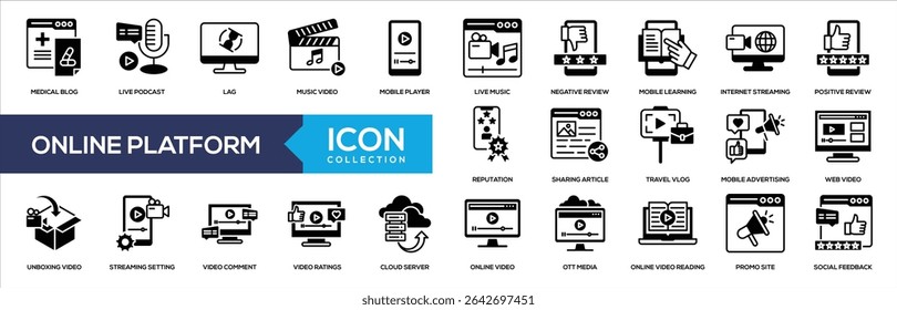 Misto - Coleção de Ícones da Plataforma Online