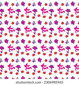 Mixed pattern original design and digital drawing. It can be used in web, wallpaper, ceramic and fabric designs
