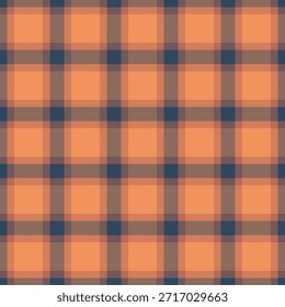 Fundo de tartã padrão misto, sereno sem costura vetor têxtil. Tecido real xadrez verificar textura em laranja e vermelho paleta de cores.