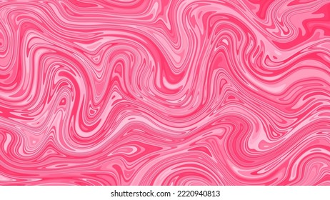 Mixed pink paint effect abstract vector background. Swirling liquid pink paint or resin with flow effect. Ink marbling for modern creative trendy design cover, flyer, poster, brochure