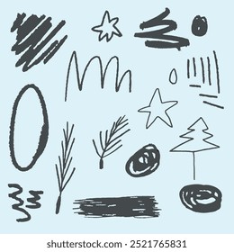 Mixed playful patterns background vector