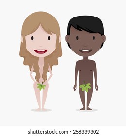 Mixed race Adam&Eve