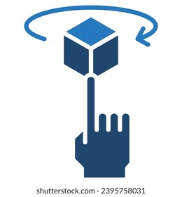 Ilustración vectorial de línea de icono de Realidad Mixta