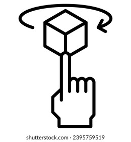 Mixed Reality icon line vector illustration