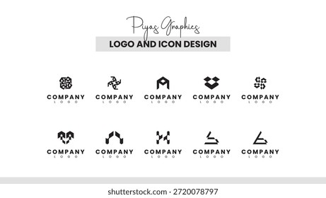 Pacote de Ícone de Logotipo Representacional Misto