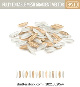Mixed rice long grain white and brown.
