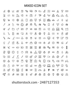 Mixed Set of icons for web.