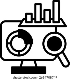 Icono de estadísticas mixtas Ilustración vectorial