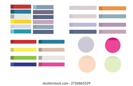 Mixed sticky note shapes in vibrant colors: square, rectangle, long, round, Great for fun planners, dashboards, or kids’ educational tools.