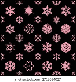 Padrão de floco de neve estético de estilo misto