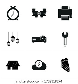 Mixed themed icon sets on white background.