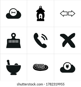 Mixed themed icon sets on white background.