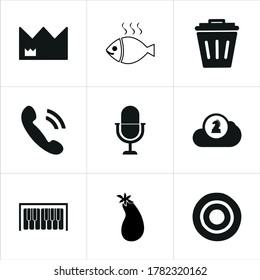 Mixed themed icon sets on white background.