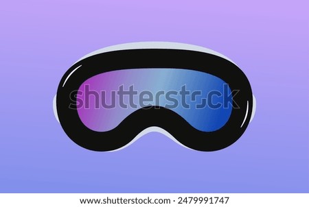 mixed virtual reality vr glasess background design