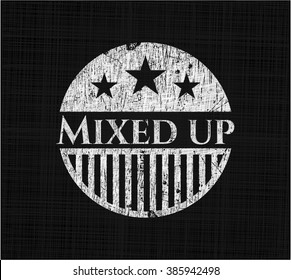 Mixed up written on a chalkboard