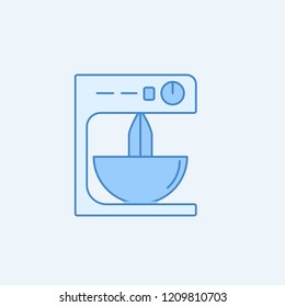 mixer 2 colored line icon. Simple blue and white element illustration. mixer concept outline symbol design from kitchen set