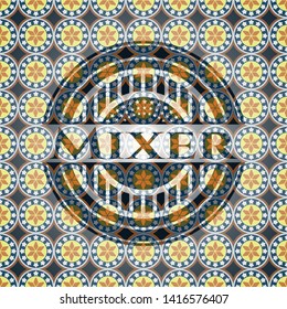 Mixer arabesque emblem background. arabic decoration.